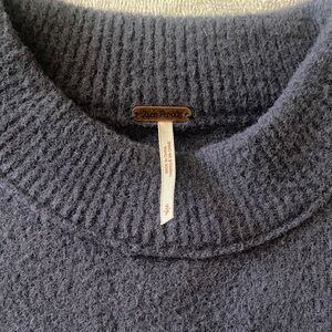 Free People Charcoal Knit Sweater
